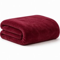 Manta Solteiro Plush 100% Poliéster 180g/m² 160x220cm Bene Casa Vermelho