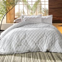Edredom Casal Blend Sense Snow 100% Poliéster 220x240cm Altenburg Branco