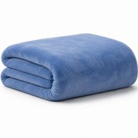 Manta Casal Plush 100% Poliéster 180g/m² 180x220cm Bene Casa Azul
