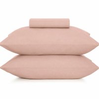 Jogo de Cama Queen 3 Pçs Toque Acetinado 100% Poliéster Altenburg Rosa Lunar