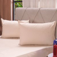 Jogo de Cama Queen Rilievo Microfibra 100% Poliéster Bene Casa Biscuit