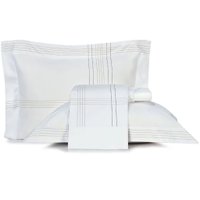 Jogo de Cama Queen 4 Pçs Lux 200 Fios 100% Algodão Altenburg Garbo