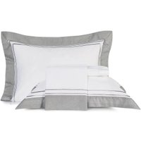 Jogo de Cama King Essential 4 Pçs Cetim 300 Fios 100% Algodão Altenburg Cinza