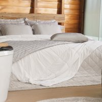 Kit Cama Verão Queen Gelatto TermoFresh Edredom e Travesseiros Branco