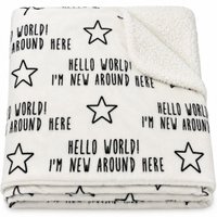 Manta Oportunity Bebê Dupla Face Sherpa e Flannel Fleece 100x75cm Bene Casa Im New