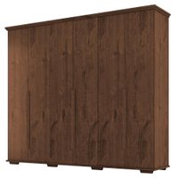 Guarda Roupa Casal 6 Portas 5 Gavetas Rest 273 cm Jacaranda ZANZ