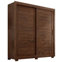 Guarda Roupa Casal 2 Portas de Correr 4 Gavetas Titan 196 cm Jacaranda ZANZ