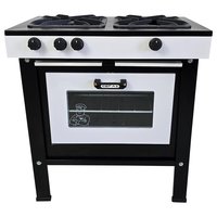 Fogão a Gás 2 Bocas com Forno Cefaz Linha Chef Branco e Preto