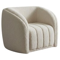 Poltrona Decorativa Organica Mehis Base Fixa Boucle TCE 1010 MOLL