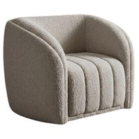 Poltrona Decorativa Organica Mehis Base Fixa Boucle TCE 1018 MOLL