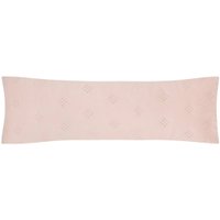 Porta Travesseiro Body Pillow Toque Acetinado Uw Anarruga 100% Poliéster 40x130cm Altenburg Rosa Lille