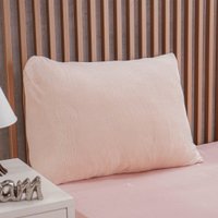 Fronha Plush Flannel 100% Poliéster 50x70cm Bene Casa Rosa
