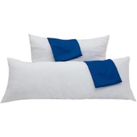 Kit Travesseiro Infantil 45x65cm + Body Pillow Infantil 35x90cm com Fronhas Home&Cia  Azul