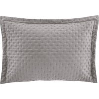 Porta Travesseiro Toque Acetinado Uw Frisson 100% Poliéster 50x70cm Altenburg Cinza Provençal