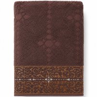 Toalha de Rosto Ornare 100% Algodão 50x80cm 420g/m² Bene Casa Chocolate