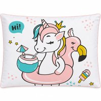 Fronha Baby Mundo Kids 30x40cm Malha 100% Algodão Altenburg Unicórnio