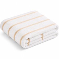 Toalha de Praia Marine 420 g/m² 90% Algodão 70x140cm Atlântica Branco/Bege