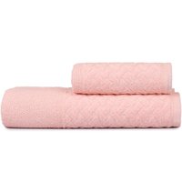 Jogo de Toalhas Banho e Rosto Finesse 380g/m² 100% Algodão Atlântica Rosa Fada