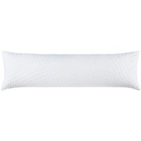 Porta Travesseiro Body Pillow Toque Acetinado Uw Cristal 100% Poliéster 40x130cm Altenburg Labirinto Branco