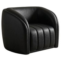 Poltrona Decorativa Organica Mehis Base Fixa Courino TCS 724 MOLL