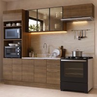 Armário de Cozinha Completa 270 cm Rustic Stella Madesa 12