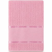 Toalha de Mãos e Lavabo Ponto Russo 100% Algodão 30x50cm Bene Casa Rosa