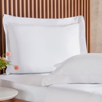 Fronha Ricamo 300 Fios 100% Algodão 50x70cm Tessi Branco