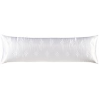Porta Travesseiro Body Pillow Toque Acetinado Uw Deluxe 100% Poliéster 40x130cm Altenburg Branco