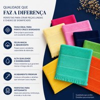 Kit 35 Toalhas Social Fina Bianca 100% Algodão 21x31cm Cores Sortidas