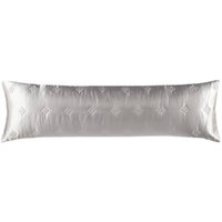 Porta Travesseiro Body Pillow Toque Acetinado Uw Deluxe 100% Poliéster 40x130cm Altenburg Cinza