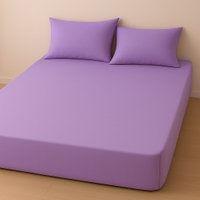 Lençol King Dreams Malha 100% Algodão 193x203x35cm Lilás