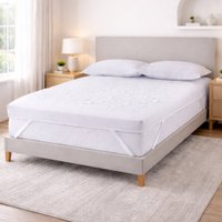 Capa Impermeável para Pillow Top Viúva 10cm 128x188cm Home&Cia Branco