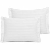 Jogo de Fronhas 400 Fios 100% Algodão 50x70cm Tessi Branco Listras