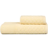 Jogo de Toalhas Banho e Rosto Finesse 380g/m² 100% Algodão Atlântica Amarelo Citrino
