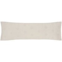 Porta Travesseiro Body Pillow Toque Acetinado Uw Anarruga 100% Poliéster 40x130cm Altenburg Bege Delave