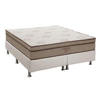 Cama Box Queen: Colchão Molas SuperPocket Ensacadas Ortobom Celebrita + Base CRC Corano White (158x198)