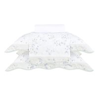 Jogo Cama Queen Buddemeyer 200 Fios Gran Percalle Celeste