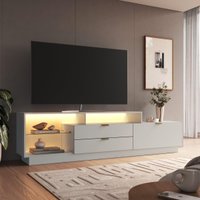 Rack para TV até 55 Polegadas com LED 1 Porta e 2 Gavetas Multimóveis CRPRO-RCK008 Arenas
