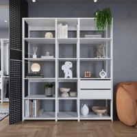 Guarda-Roupa Closet Modulado com 2 Gavetas 160cm Multimóveis CRPRO-CLO008 Branco