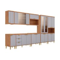 Cozinha Completa 8 Peças Elena CZ542 Cinamomo/Platina MGM