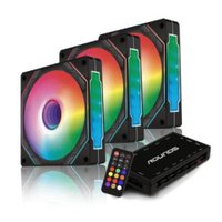 Kit cooler 3 unidades Round5 + controladora para gabinete Aurora
