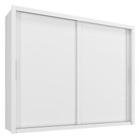 Guarda Roupa Casal 2 Portas De Correr 6 Gavetas Imperio 272 cm Branco Absoluto ZANZ