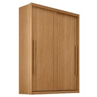 Guarda Roupa Solteiro 2 Portas De Correr 3 Gavetas MDF Splendi 165X232 cm Cinamomo ZANZ