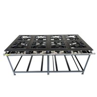 Fogão Industrial 8 Bocas Luxo Alta Pressão MR Fogões 40x40 P8