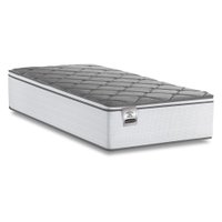 Colchão Solteiro Molas Com Pillow Max Force 88x188x27cm Branco/Cinza Inducol - Suporta Até 200 Kg