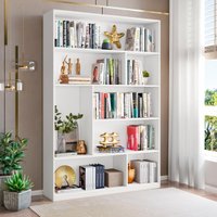 Estante de Escritório para Livros com 8 Nichos 120cm Multimóveis CRRUI-EST003 Branco