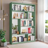 Estante de Escritório para Livros com 8 Nichos 120cm Multimóveis CRRUI-EST003 Verde