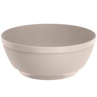 Saladeira Luna 5L Bege Linha Servir Grande Plástico Tigela Redonda Bowl Bacia