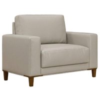 Poltrona Decorativa Oasis Pes Madeira Courino TCS 725 MOLL