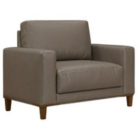 Poltrona Decorativa Oasis Pes Madeira Courino TCS 726 MOLL
